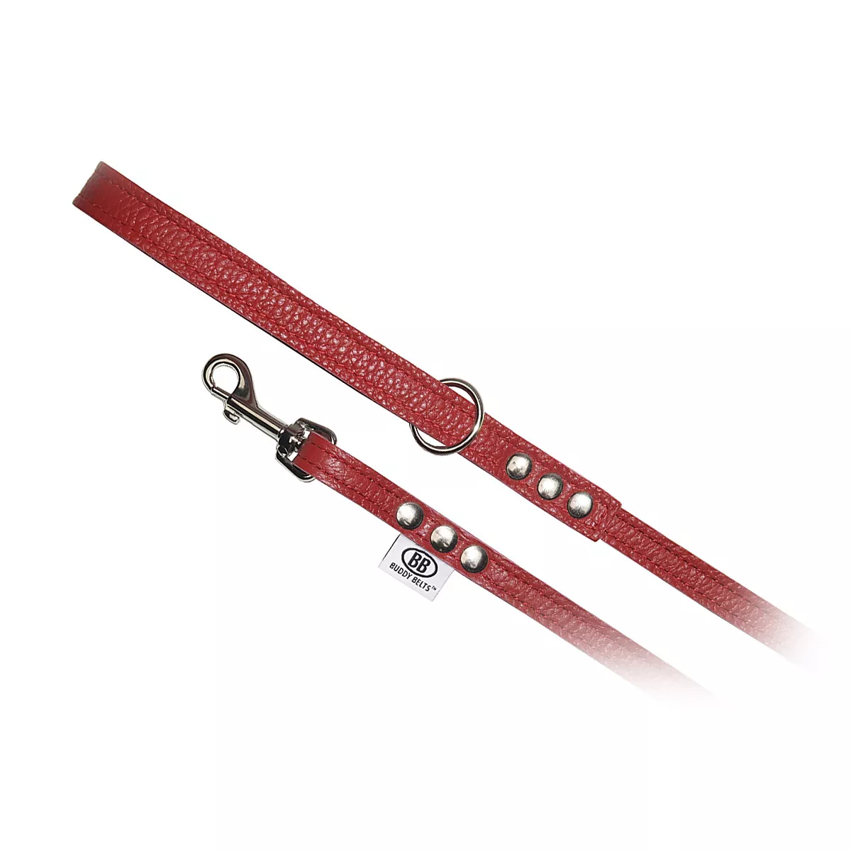 red leather leash