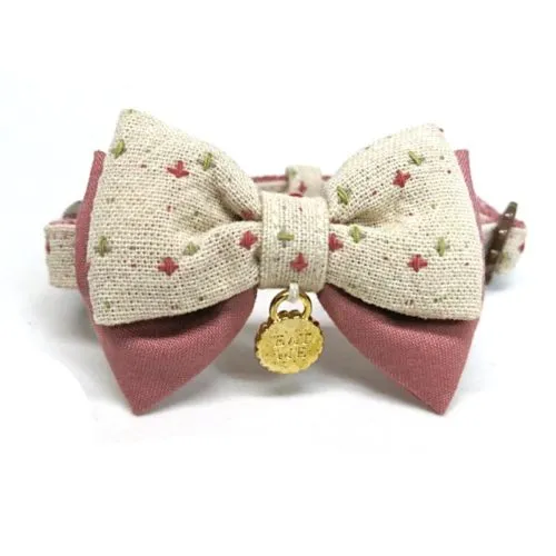 Cupcake collar with bow for small dogs and cats