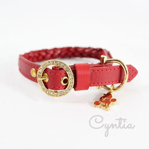 Kierry’s Cyntia collar for dogs – red (ML)