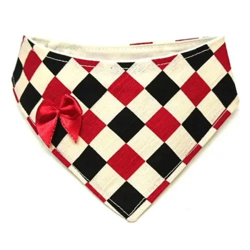 Chess – Bandana for cats and small dogs (Red)