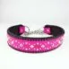 Dog_collar_L_leather_-_Pink_and_black_-_1_sbkgta