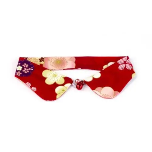 Floating Sakuras Decorative Collar (Red)