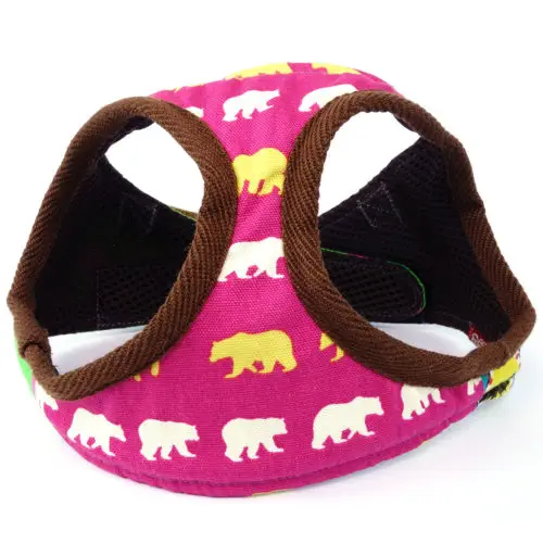 Hot Pink – Patchwork Dog Harness (M-size vest-style)